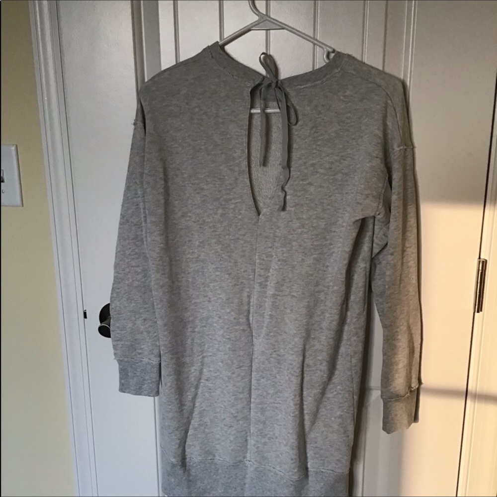 American Eagle oversized cozy plush gray sweater